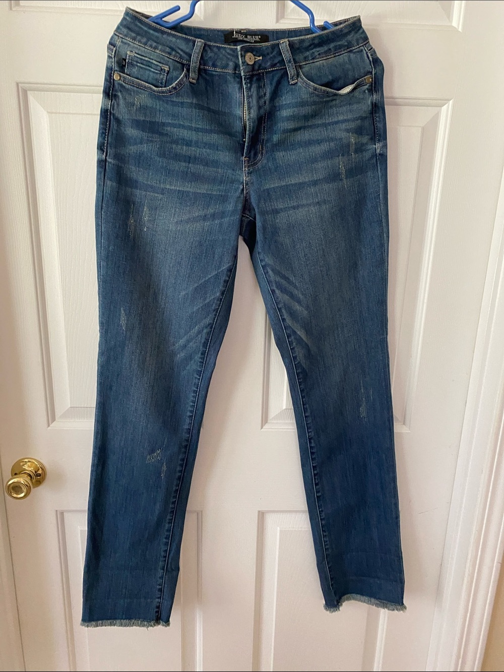 Judy Blue Straight Leg Jeans in Medium Blue Wash